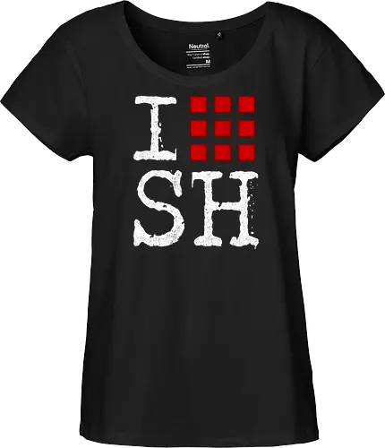 I love SH - silent, gaming, i love - Fairtrade Girl Shirt