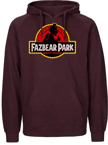 Fazbear Land - gaming, jurassic, mashup, bear - Fairtrade Hoodie