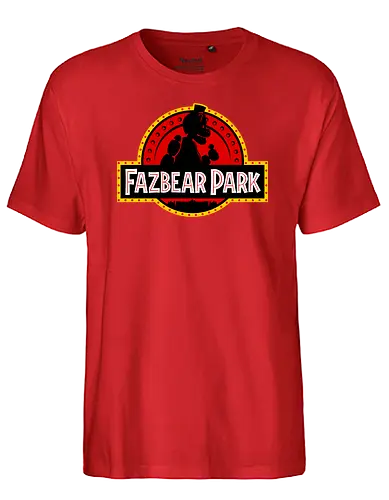 Fazbear Land - gaming, jurassic, mashup, bear - Fairtrade T-Shirt