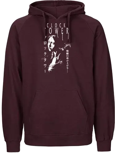 The Clock Fear - clock, gaming, horror, retro - Fairtrade Hoodie