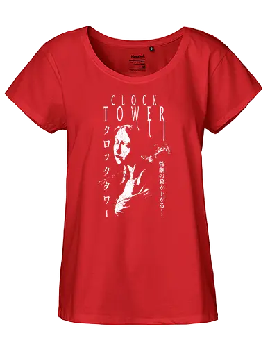The Clock Fear - clock, gaming, horror, retro - Fairtrade Girl Shirt