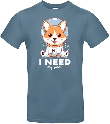 I Need my Space - space, dog, hund, corgi - Standard T-Shirt