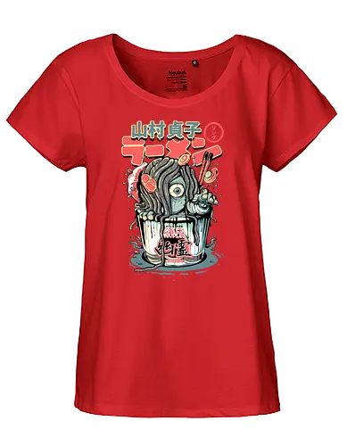 Sadako Yurei Ramen - ramen, instant, horror, ring - Fairtrade Girl Shirt