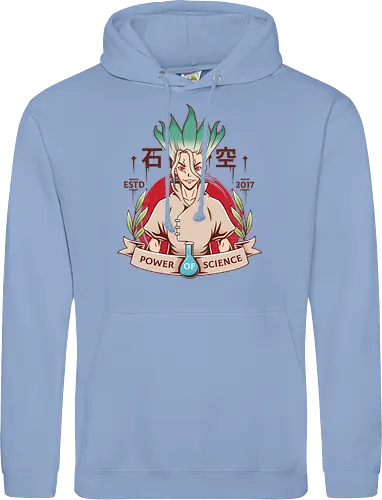 Power of Science - science, Stone, anime, manga, Senku - Standard Hoodie