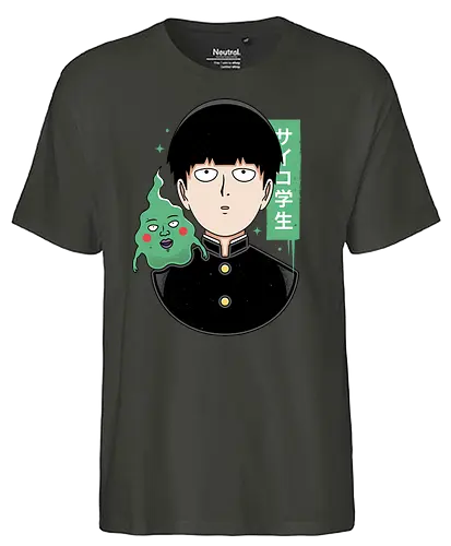 Psycho Student - mob, psycho, anime, manga - Fairtrade T-Shirt