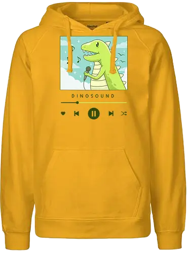 Dinosound - dino, music - Fairtrade Hoodie