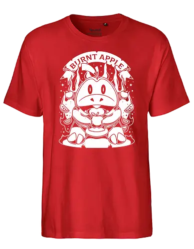 Burnt Apple - pocket, monster, chili, Crocodile, gaming - Fairtrade T-Shirt
