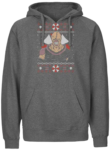 Bio Organic Weapon Christmas - weihnachten, christmas, umbrella, Ugly sweater - Fairtrade Hoodie