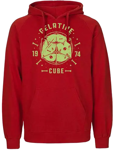 Gelatine Cube - dungeon, dragon, gelatine, pen and paper - Fairtrade Hoodie
