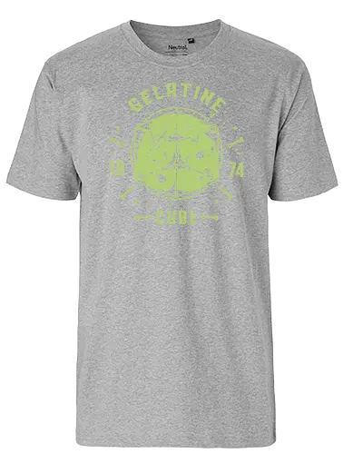 Gelatine Cube - dungeon, dragon, gelatine, pen and paper - Fairtrade T-Shirt