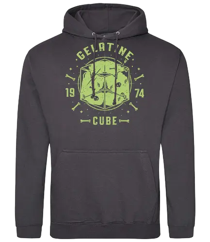 Gelatine Cube - dungeon, dragon, gelatine, pen and paper - Standard Hoodie