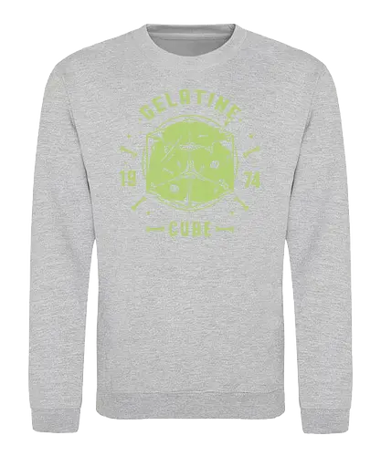 Gelatine Cube - dungeon, dragon, gelatine, pen and paper - Sweatshirt