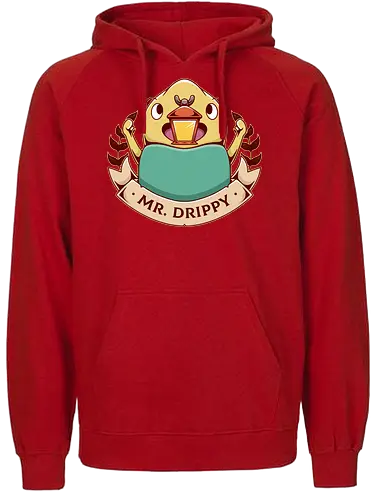 Drippy - gaming, white witch, mascot - Fairtrade Hoodie