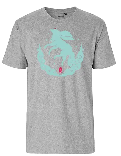 Ruby Magical Creature - gaming, fantasy, fox, cute, creature - Fairtrade T-Shirt