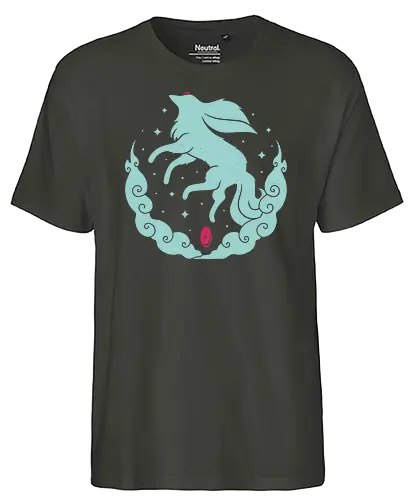 Ruby Magical Creature - gaming, fantasy, fox, cute, creature - Fairtrade T-Shirt