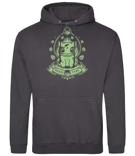 Green Grass Type - pocket, monster, grass, pflanze - Standard Hoodie