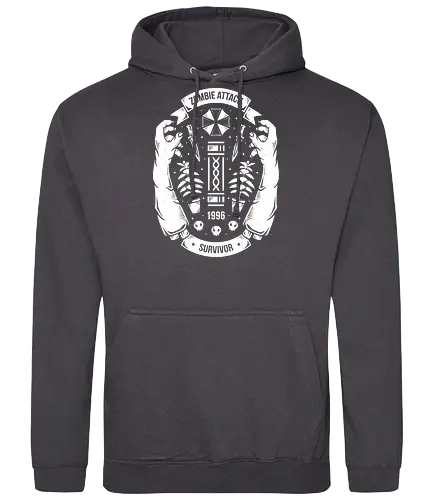 Zombie Attack Survivor - zombie, Resident, evil, apocalypse - Standard Hoodie