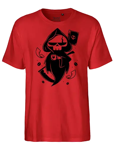 Paperwork & Coffee - tod, coffee, kaffee, dth - Fairtrade T-Shirt