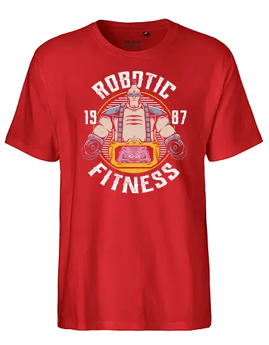 Robotic Fitness - turtle, ninja, krang - Fairtrade T-Shirt