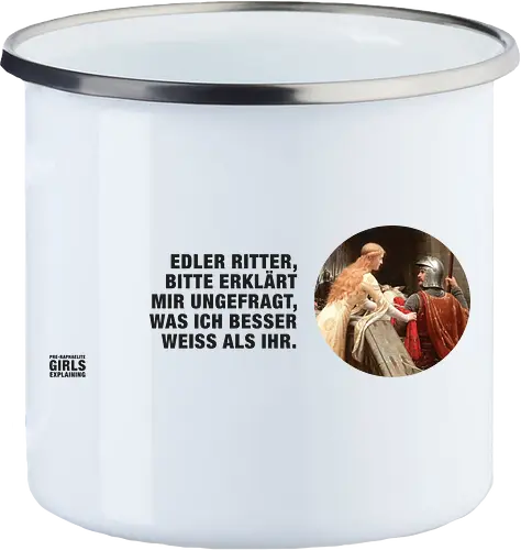 Edler Ritter - Emailletasse