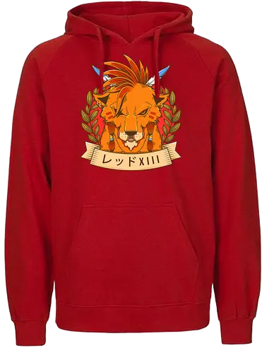 Red XIII Tattoo - final, fantasy, gaming - Fairtrade Hoodie
