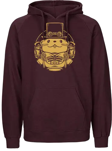 Posher Otter - top hat, rich, schick - Fairtrade Hoodie