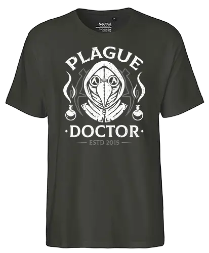 Darkest Plague Doctor Class - Plague, doctor, Pest - Fairtrade T-Shirt