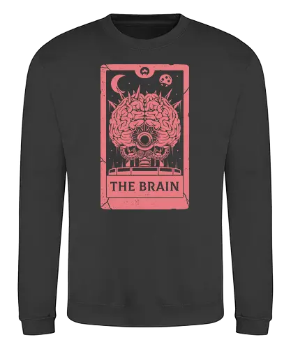 The Brain Tarot Card - brain, tarot, enemy - Sweatshirt