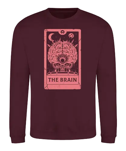 The Brain Tarot Card - brain, tarot, enemy - Sweatshirt