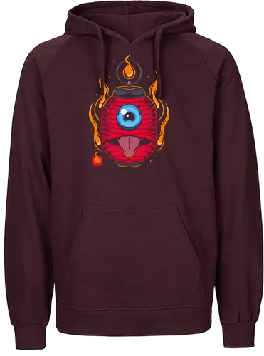 Okuri Chochin - oni, yokai, demon - Fairtrade Hoodie