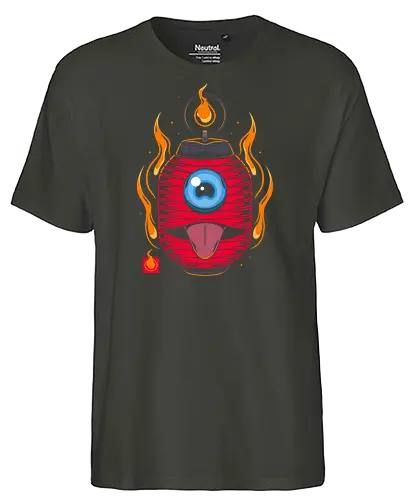 Okuri Chochin - oni, yokai, demon - Fairtrade T-Shirt