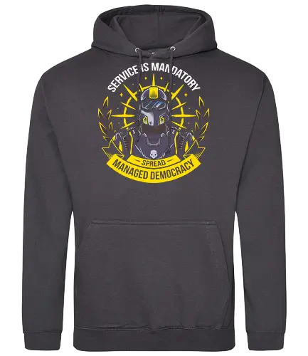 Spreading Democracy - hell, diver, bug, alien, shooter, gaming - Standard Hoodie