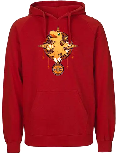 Crest of Courage - digital, monsters, courage, mut, dino - Fairtrade Hoodie