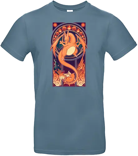 Art of a Dragon - pocket, monster, dragon, fire, feuer, crest - Standard T-Shirt