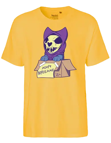 Adopt Myh! - skeletor, myaah, dog, skeleton, Adopt me, Not nice, motu - Fairtrade T-Shirt