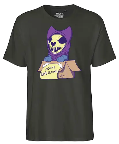 Adopt Myh! - skeletor, myaah, dog, skeleton, Adopt me, Not nice, motu - Fairtrade T-Shirt