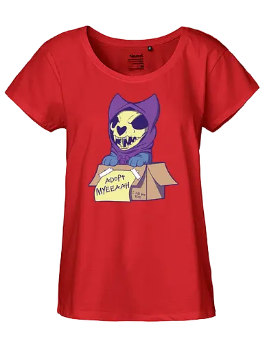 Adopt Myh! - skeletor, myaah, dog, skeleton, Adopt me, Not nice, motu - Fairtrade Girl Shirt