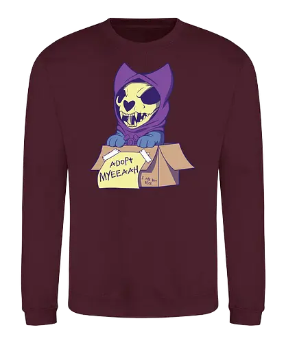 Adopt Myh! - skeletor, myaah, dog, skeleton, Adopt me, Not nice, motu - Sweatshirt