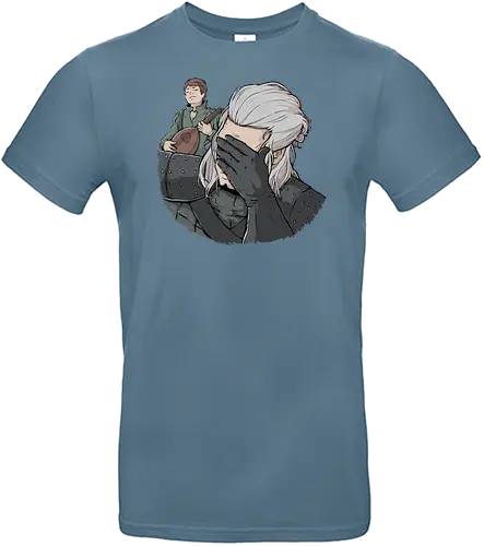 A Witchers Facepalm - serie, gaming, witcher, facepalm, barde - Standard T-Shirt