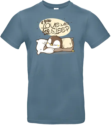 Let me Sleep - animal, cute, kawaii, sleep, pinguin - Standard T-Shirt