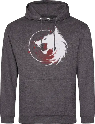 White Wolf - witcher, wolf, serie, gaming, white - Standard Hoodie
