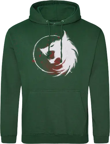 White Wolf - witcher, wolf, serie, gaming, white - Standard Hoodie