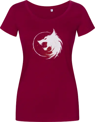 White Wolf - witcher, wolf, serie, gaming, white - Damen T-Shirt