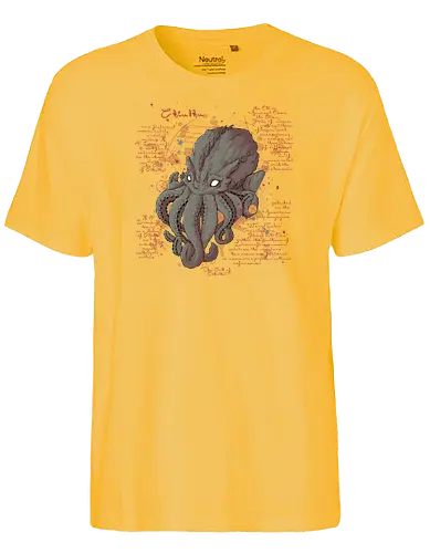 Cthulhu Note - lovecraft, hp lovecraft, cthulhu, necronomicon, monster - Fairtrade T-Shirt