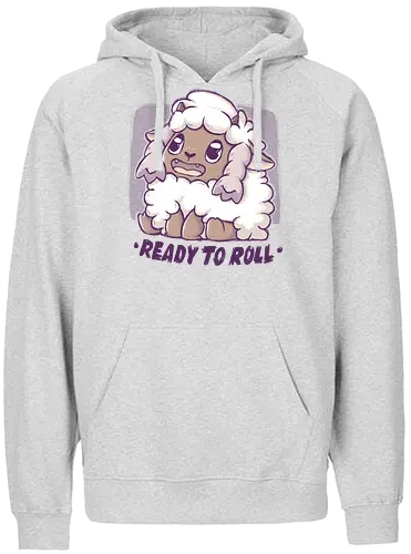 Ready to Roll - pocket, monster, sheep, schaf, fluffy, cute - Fairtrade Hoodie