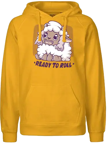 Ready to Roll - pocket, monster, sheep, schaf, fluffy, cute - Fairtrade Hoodie