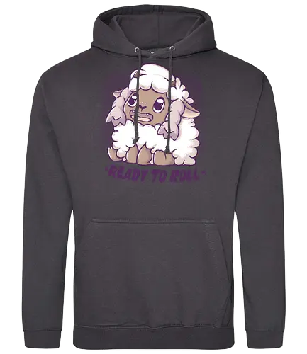 Ready to Roll - pocket, monster, sheep, schaf, fluffy, cute - Standard Hoodie