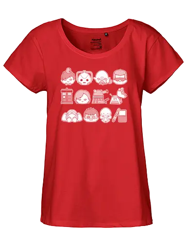 Who Lover - who, doctor, love, cute, chibi, tv, series, scifi - Fairtrade Girl Shirt