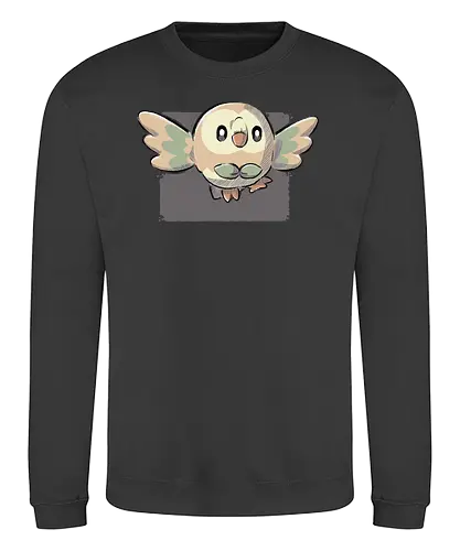 Grass Owl - pocket, monster, grass, starter, Starters, gaming - Sweatshirt