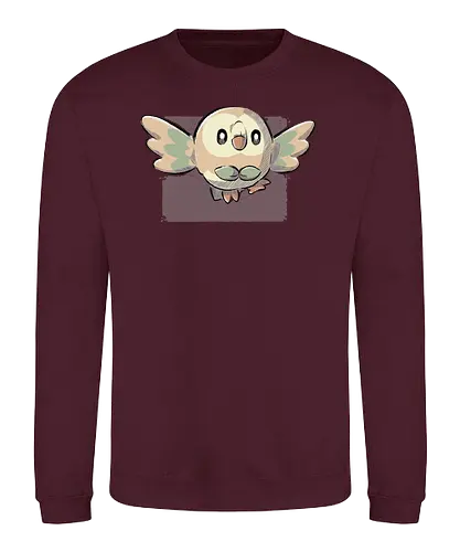 Grass Owl - pocket, monster, grass, starter, Starters, gaming - Sweatshirt